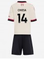 Billige Liverpool Federico Chiesa #14 Bortedraktsett Barn 2025-26 Kortermet (+ Korte bukser)